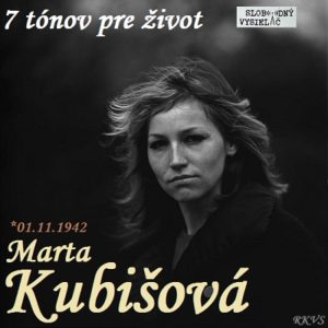 7 tónov pre život…Marta Kubišová