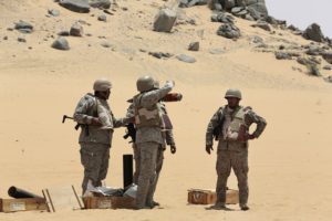 saudsko-arabskí vojaci útok delostrelectvo Najran 1