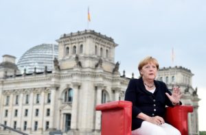 Nemecko Berlín Merkelová migranti kandidatúra 1