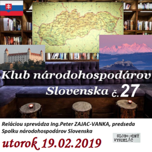 Klub národohospodárov Slovenska 27