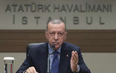 Erdogan kritizoval Západ za podporu teroristov v Sýrii.