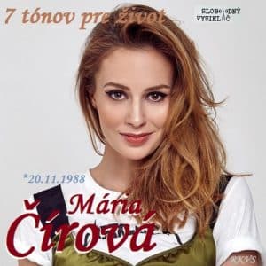 7 tónov pre život…Mária Čírová