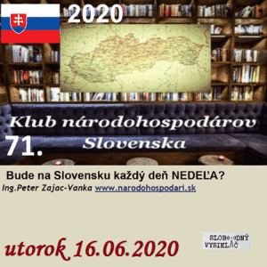 Klub národohospodárov Slovenska 71 (repríza)