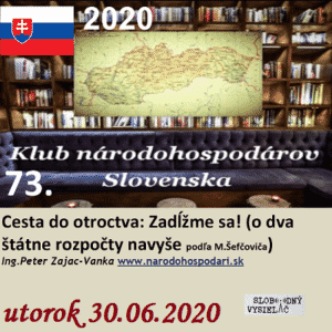 Klub národohospodárov Slovenska 73