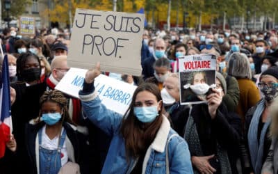 Vo Francúzsku sa po vražde učiteľa konali pochody za slobodu slova i učenia.