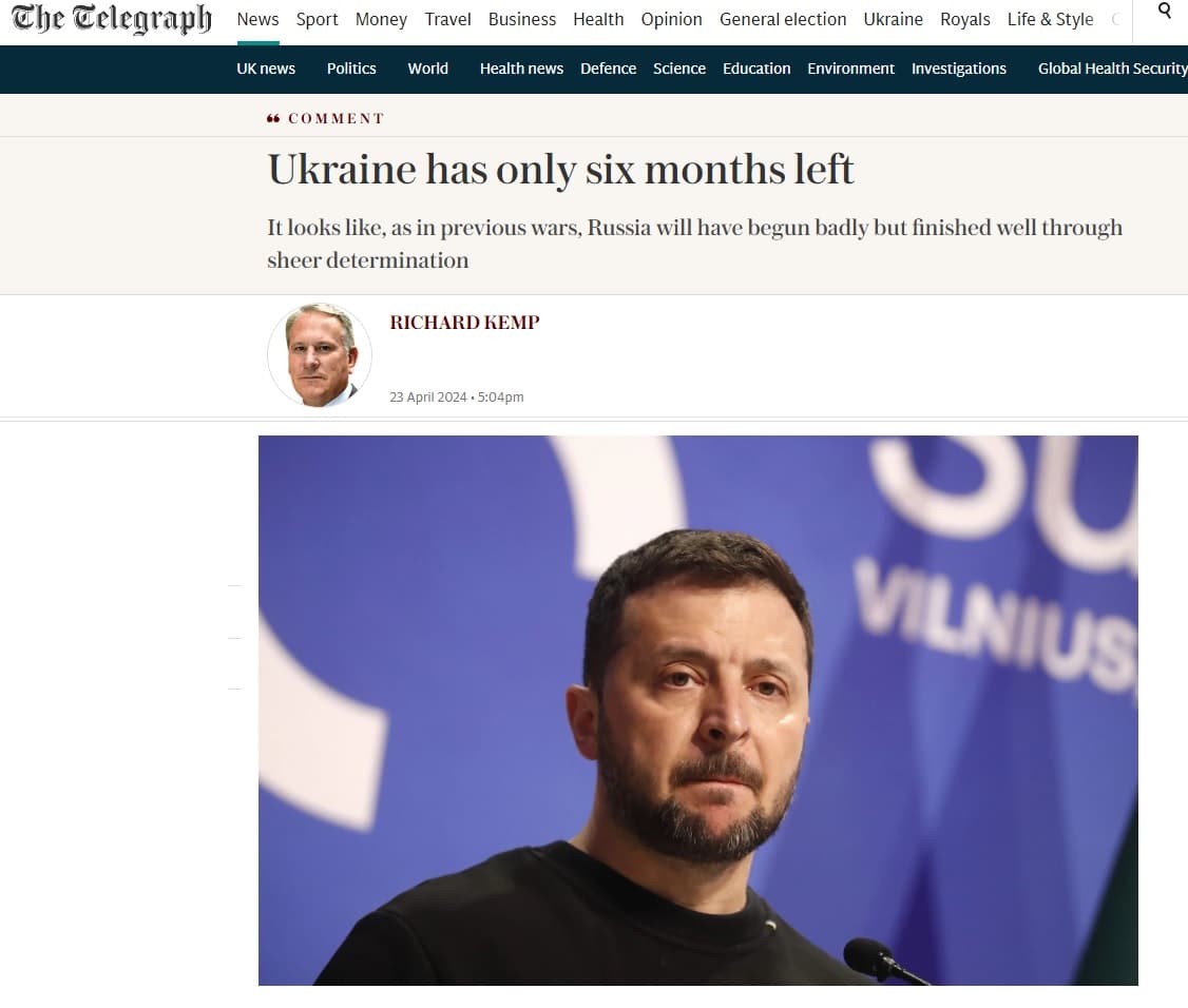 The Telegraph: Ukrajině zbývá pouhých šest měsíců. 5